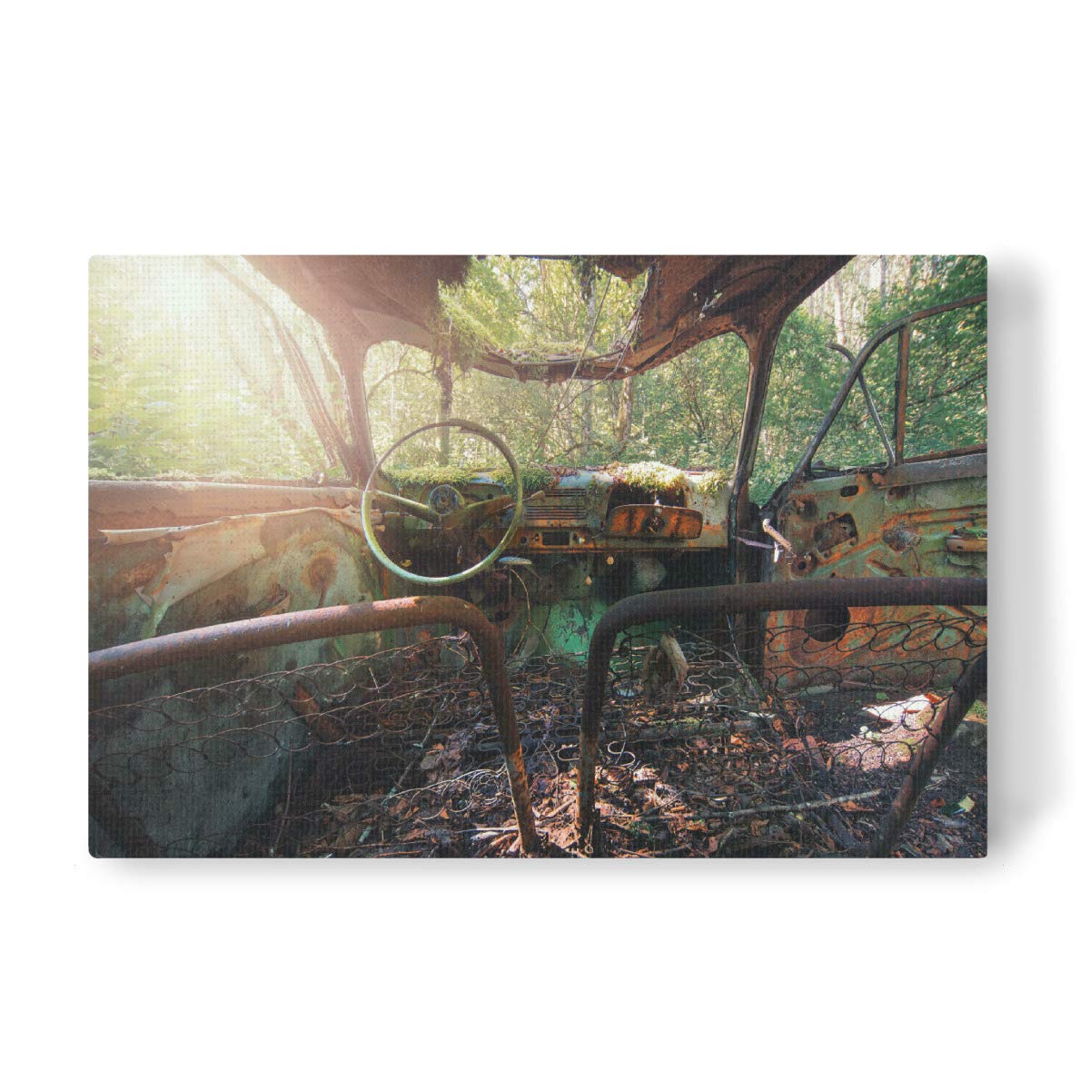 artboxONE Leinwand 30x20 cm Natur Eine kleine Runde von 2B Optik