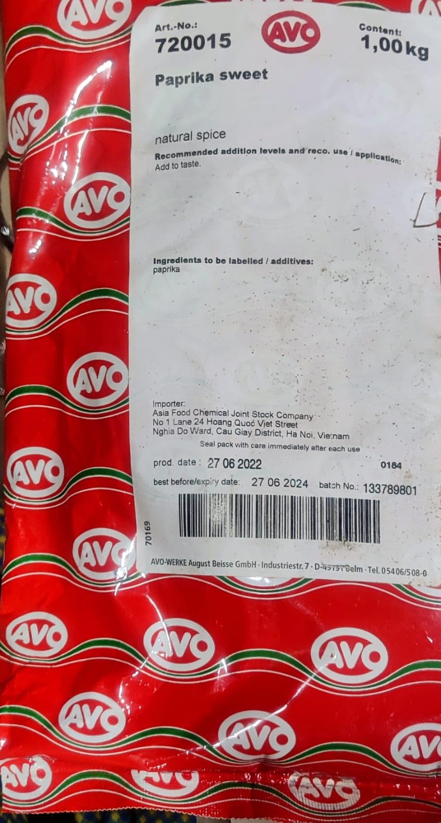 Sweet Paprika Powder 1 Kg. (Product Of Vietnam) (B0CJJPM6QQ) Amazon Price History, Amazon Price Tracker