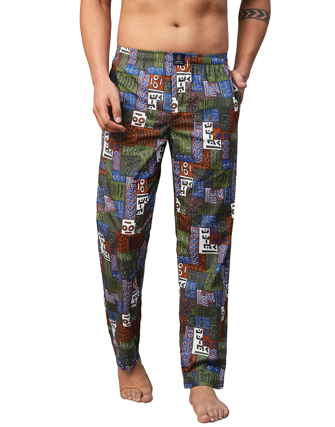 urban scottish Men's Multicolor Cotton Lounge Pants- USPJ2309-picture-26