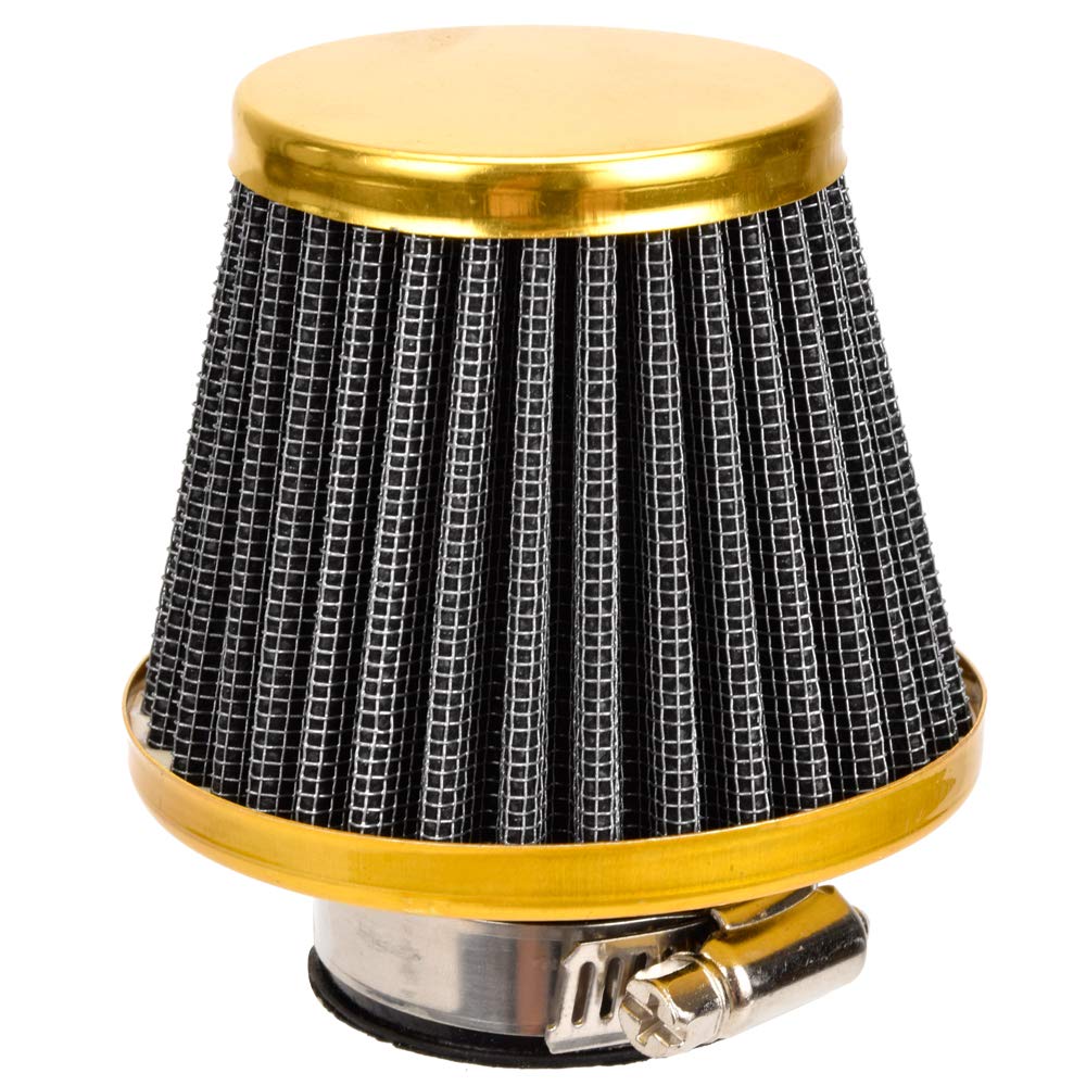 HIAORS 35mm Air Filter for PZ19 20 Carb Taotao Peace Kazuma Meerkat 50cc 70cc 90cc 110cc Scooters Atvs Dirt Bikes Go Karts Quad 4 Wheeler XR50 CRF50 SDG Pit Bike Golden