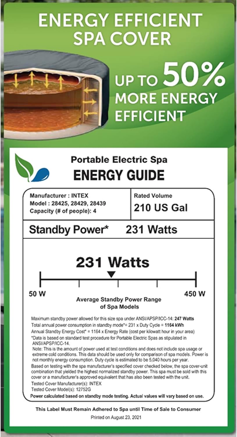 Intex PureSpa Plus Greywood Portable Inflatable Hot Tub Bubble Jet Spa with 6 Easy Set Pool Spa Filter Replacement Cartridges