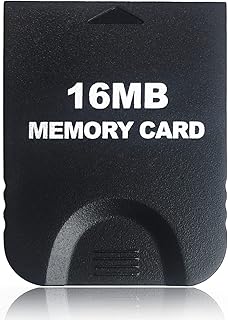 16MB(251 Blocks) High Speed Gamecube Storage Save Game Memory Card Compatible for Nintendo Gamecube & Wii Console Accessory Kits - Black