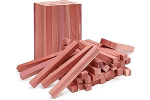 Cedarx - Aromatic Red Cedar Blocks, 50Pcs for Clothes Storage