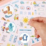 Tinoaly 10 Feuilles Stickers Petit Garçon Scrapbook, Divers Designs Decals pour tout-petits Fournitures de scrapbook adorables pour le maintien de la mémoire nouveau-né, Douche garçon bébé, Planificateur de grossesse & Revue de première année