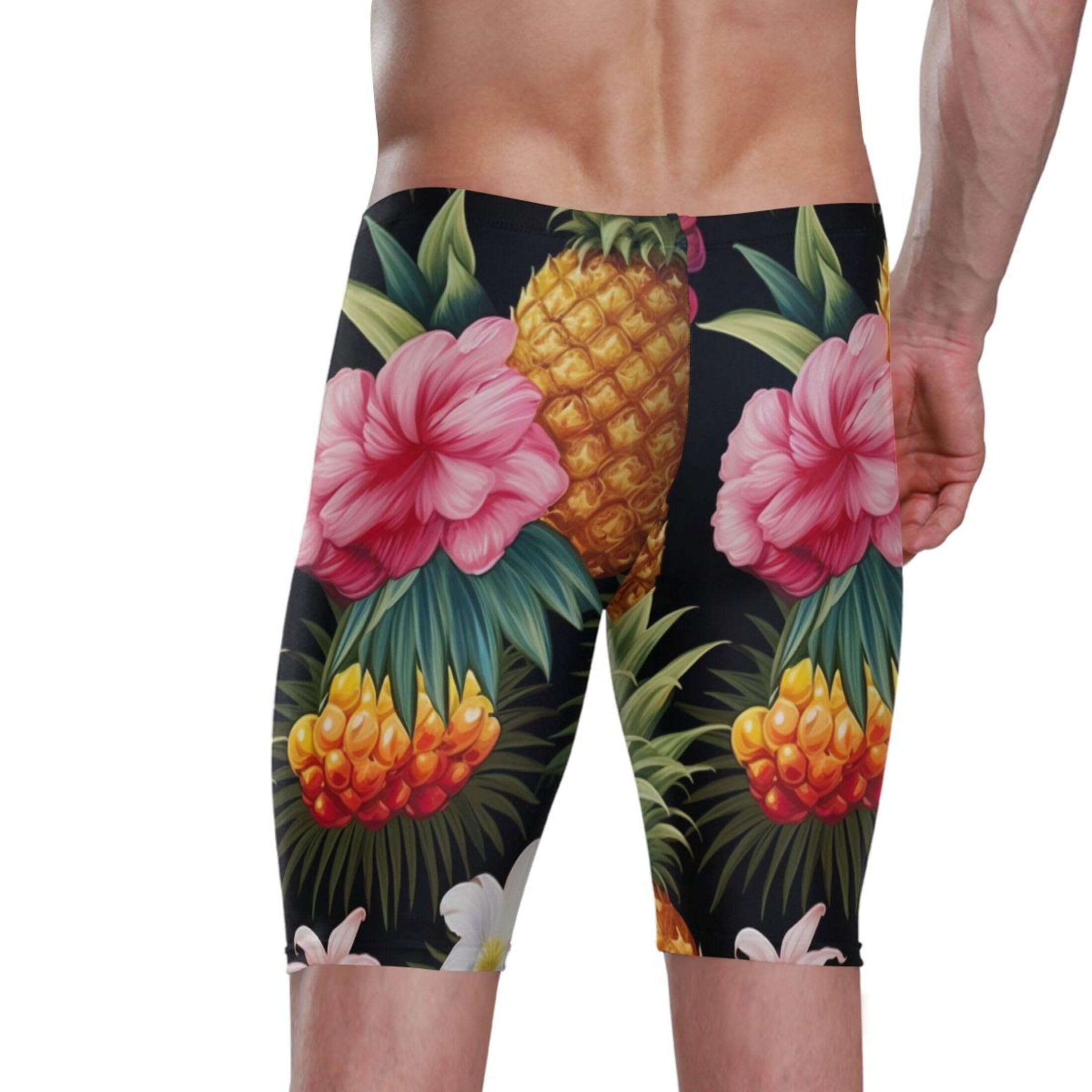 UMIRIKO Pineapple Flower Men's Swim Jammers Swimsuit M B0401082