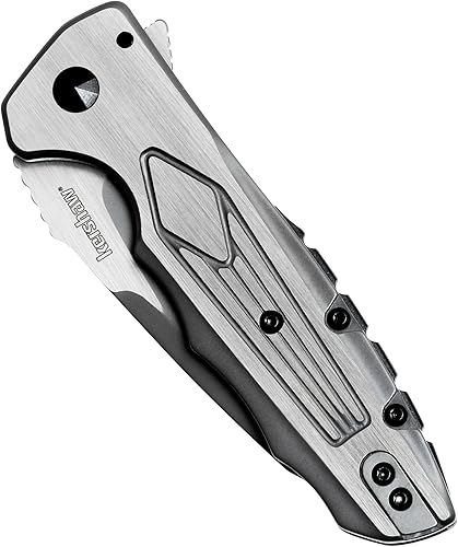 Miniatura 5 de Kershaw Deadline - Cuchillo de bolsillo plegable (1087) de 3.8 pulgadas, hoja de acero inoxidable 8Cr13MoV con mango de 2 tonos, cuenta con clip