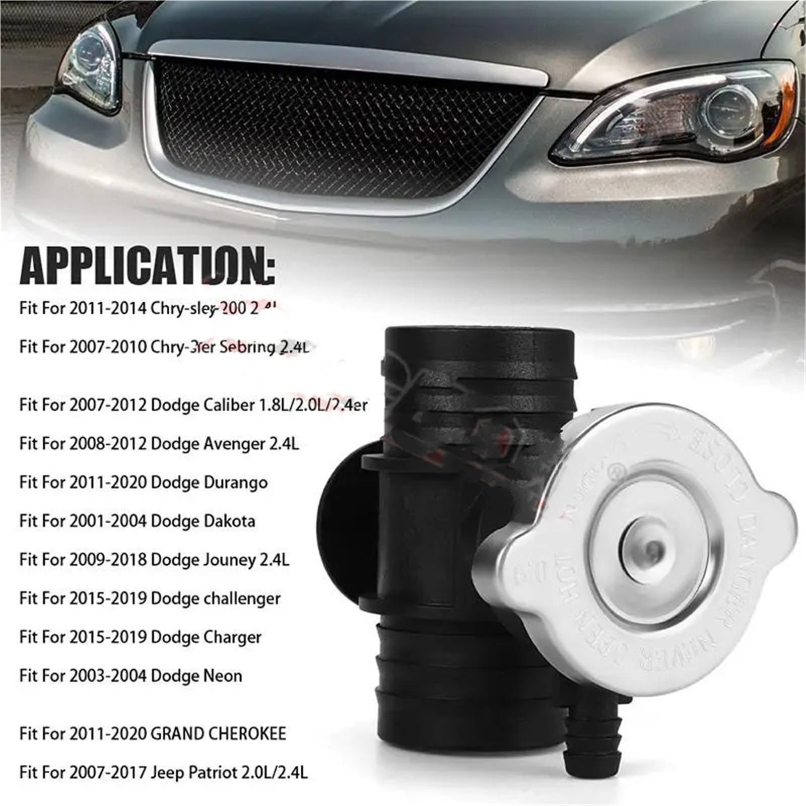 Zestaw Chłodzący Złącze Przewodu Chłodnicy Płynu Chłodzącego FIT Dla Dodge Chrysler Jeep Patriot Grand Cherokee