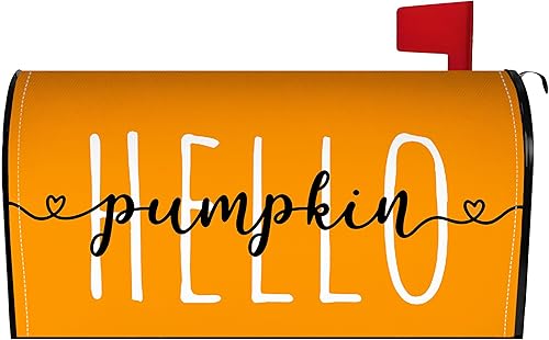 Miniatura 8 de Funda para buzón de calabaza de otoño de 21 x 18 pulgadas, fundas magnéticas impermeables para buzón de texto "Happy Fall Y'all", para decoración de