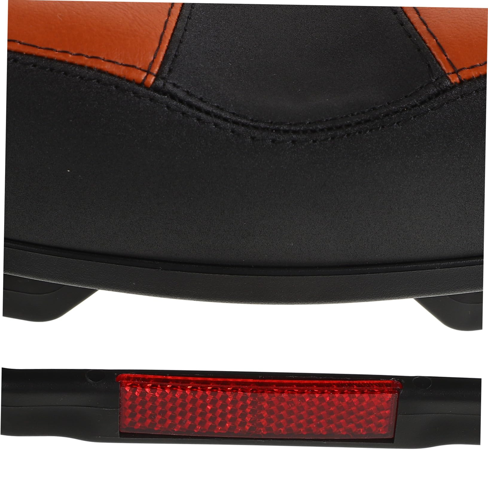 UPKOCH Selle de Vélo sans Nez Rembourrée en Mousse PU, Siège Extra Large Antidérapant, Housse Noire et Brun, Compatible VTT et Vélo Électrique, Confort pour Cyclisme Urbain et Montagne