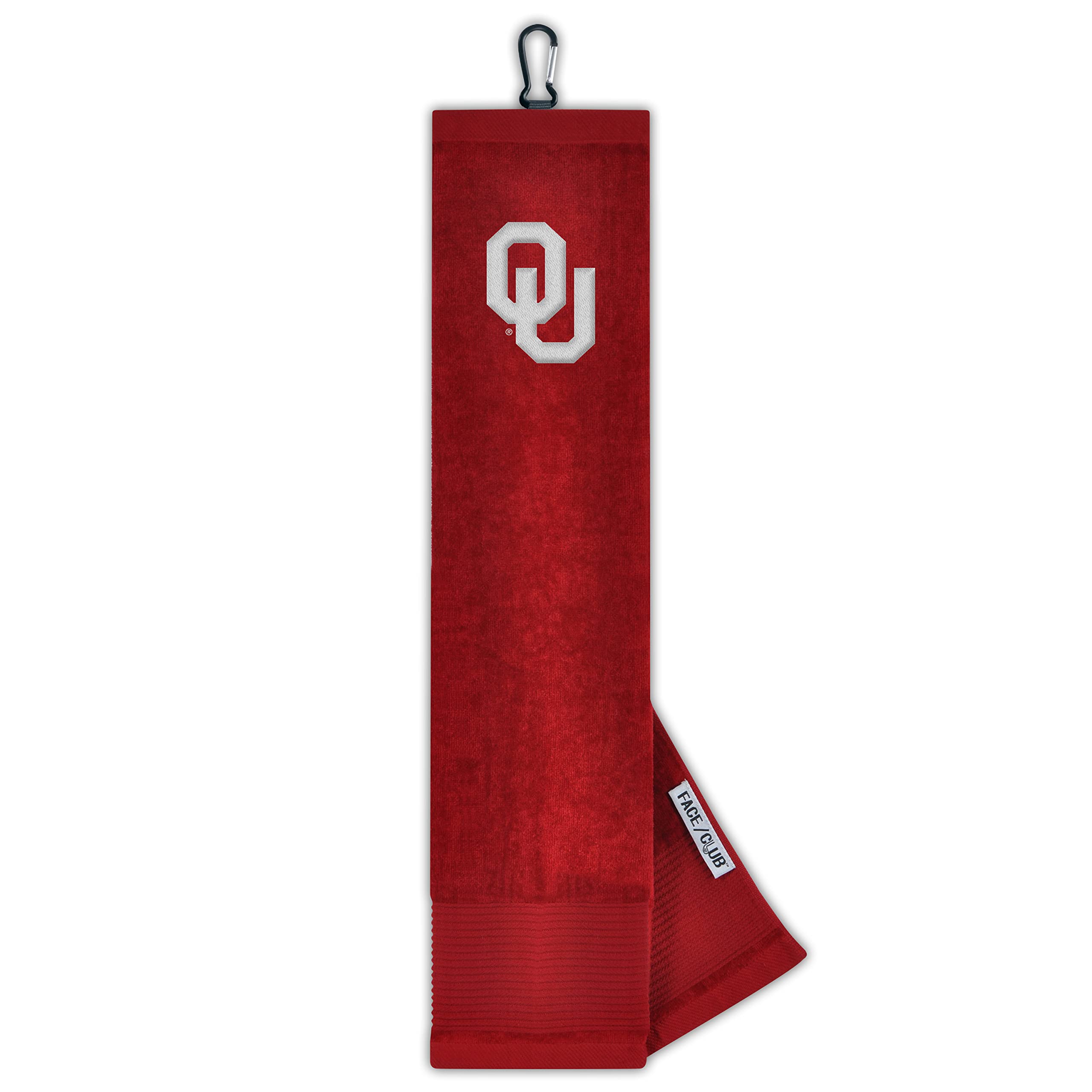Team Effort Oklahoma Sooners Face/Club Embroidered Towel