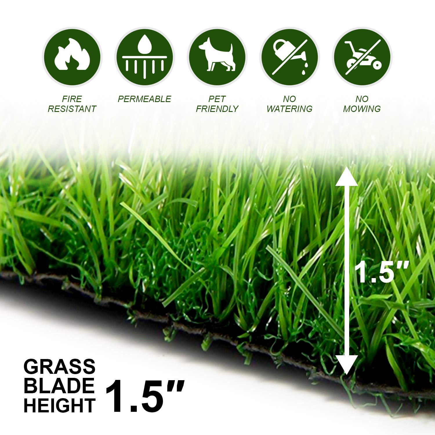 imhapPEE Ultra Soft Artificial Grass Rug for Dogs - Realistic 4 Tone Puppy Potty Training 20" by 30"