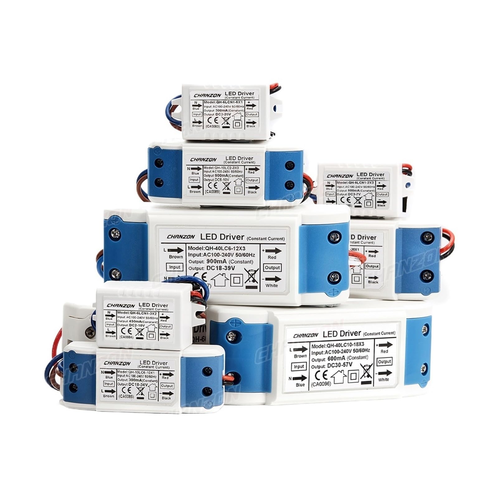 JVDDI LED Driver Constant Current External LED Driver 1W 3W 5W 10W 20W 36W 50W 300mA 450mA 600mA 900mA 1500mA Isolation Lighting Transformer(600mA 30 to 57V 30W)