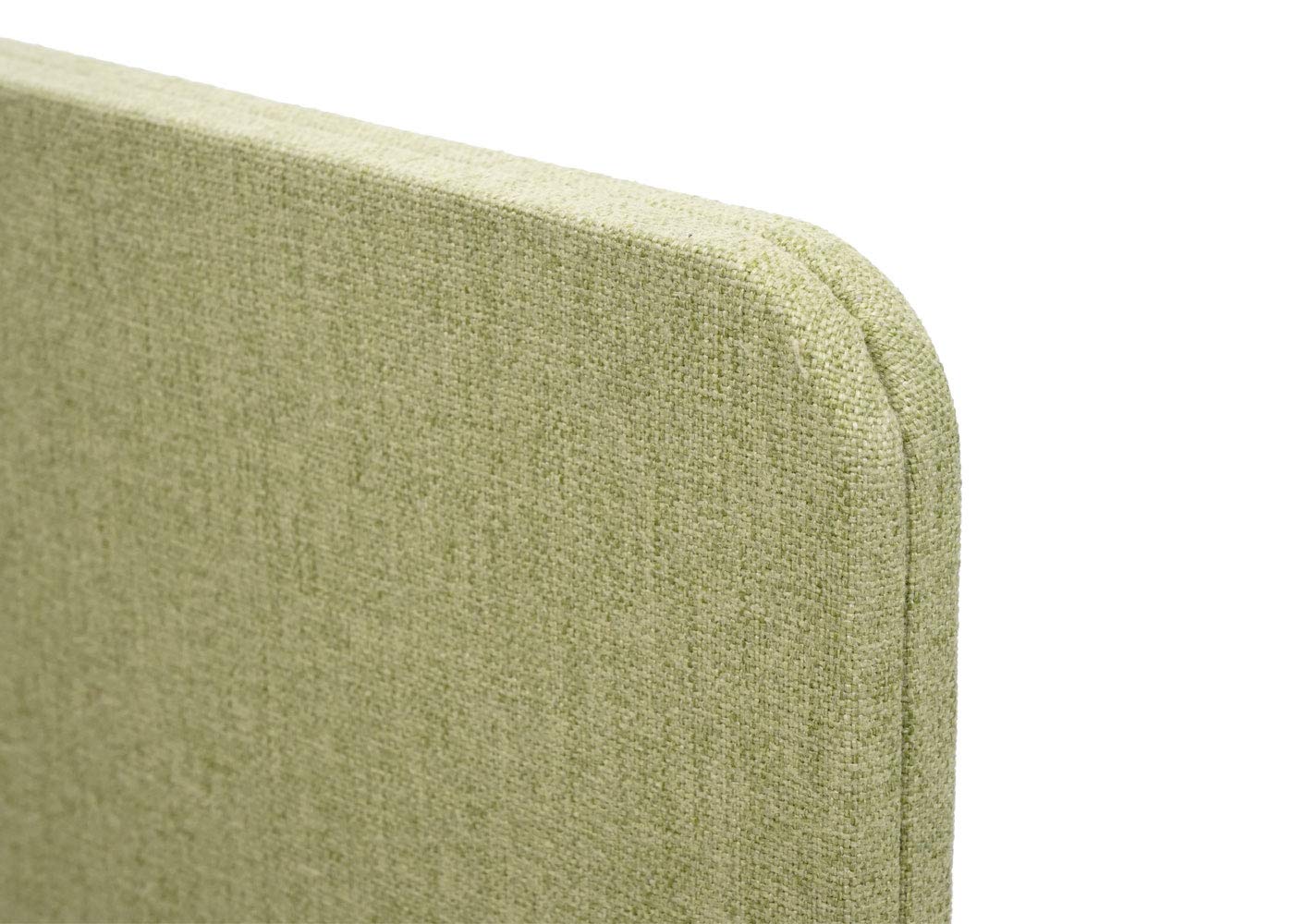 Akustik-Tischtrennwand HWC-G75, Büro-Sichtschutz Schreibtisch Pinnwand, doppelwandig Stoff/Textil - 60x160cm grün