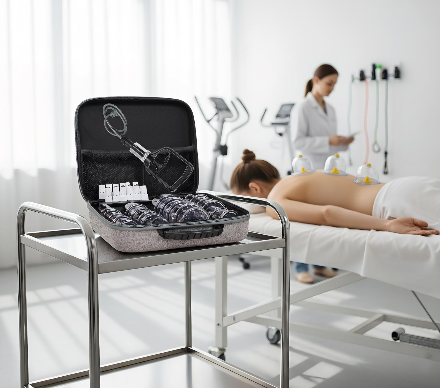 Schröpftherapie Set 22 Tassen, Große Größe V2.0 für Frauen Männer Vakuum Cup für Körper Muskel Rücken Schmerzlinderung Massage Saugen Cellulite Sauggerät Tasche DE-T02