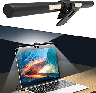 Monitor Light Bar,OOWOLF Screen Light Bar for Laptop,Keyboard light,CRI≥95 Desk Lamp for Eye-Caring,No Glare,Dual Light,Filter Blue-Light,3-Color Mode,Memory Dimming,Computer Lamp for Desk/Office/Home