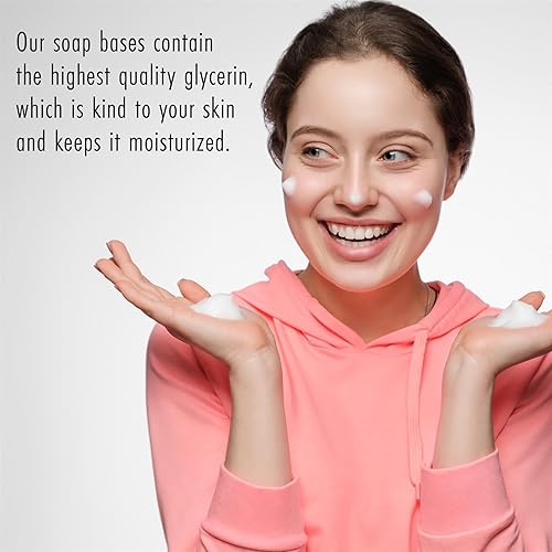 Miniatura 3 de Areej Base de jabón para derretir y verter aceite de oliva de 2 libras, 100% natural, hipoalergénico, sin OMG, sin SLS