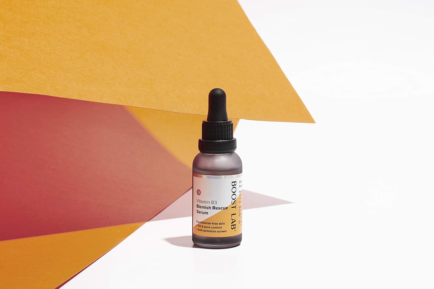 BOOST LAB Vitamin B3 Blemish Rescue Serum - Reduce Skin Blemishes, Acne, Enlarged Pores, Redness and Oily Skin - Simple, Pure & Potent - Paraben, Sulphate, Fragrance & Cruelty Free - 30 ml (1 fl oz)