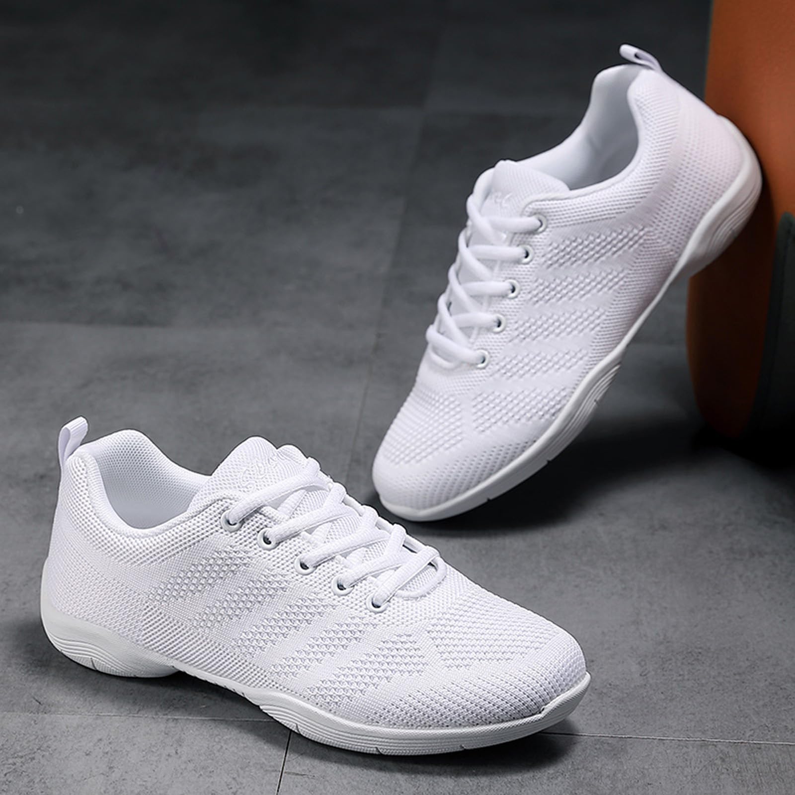 Mädchen Cheerleading Schuhe Cheer Sneakers Tennis Tanzschuhe Atmungsaktiv Super Light White Cheer Schuhe für Frauen Athletic Training Tennis Walking Sneakers