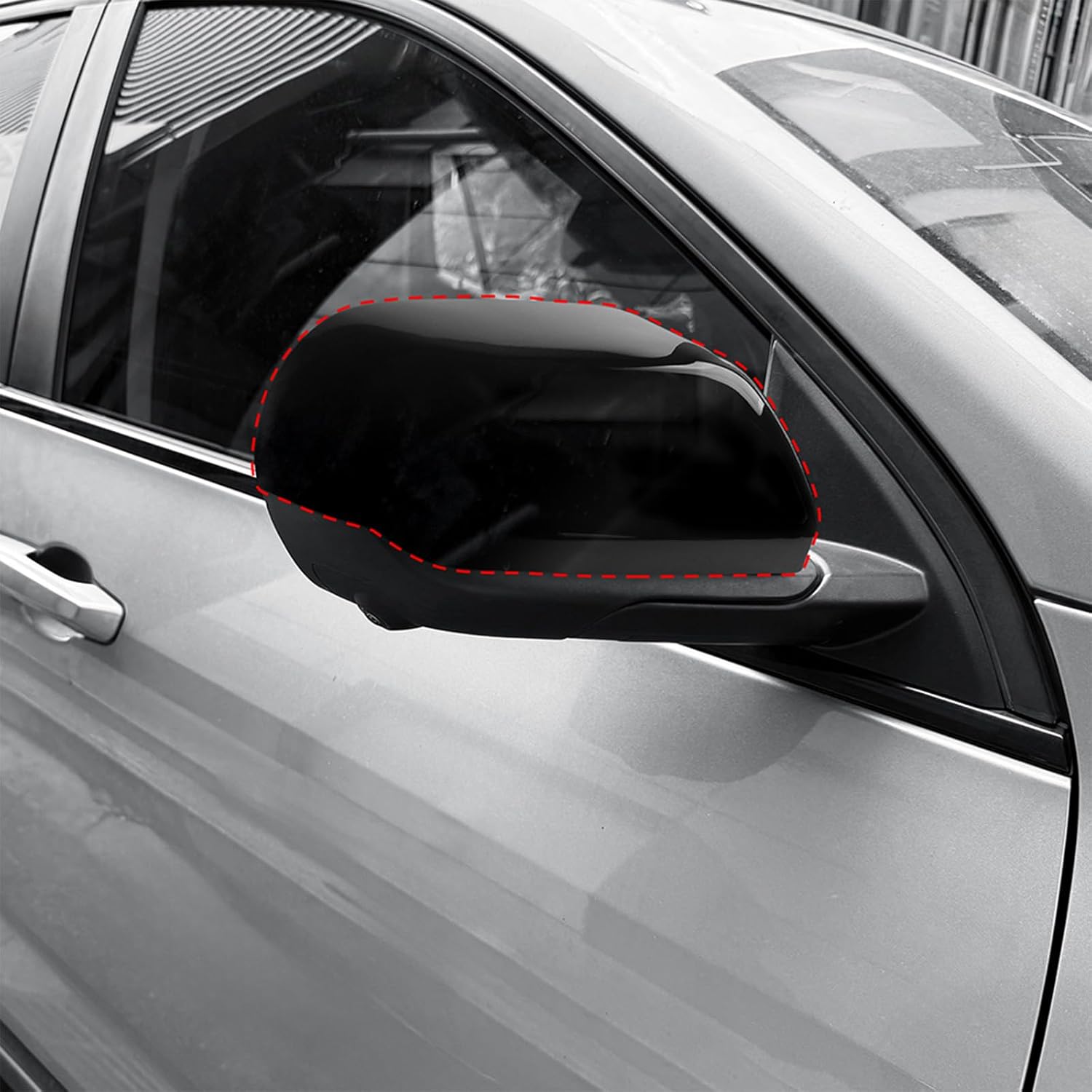 Mirror Cover Automotive Exterior Accessories Bright Rear View Mirror Cap Side Covers, Compatible with Chevy Equinox 2025-2026 Accessories (Carbon Fiber Pattern)