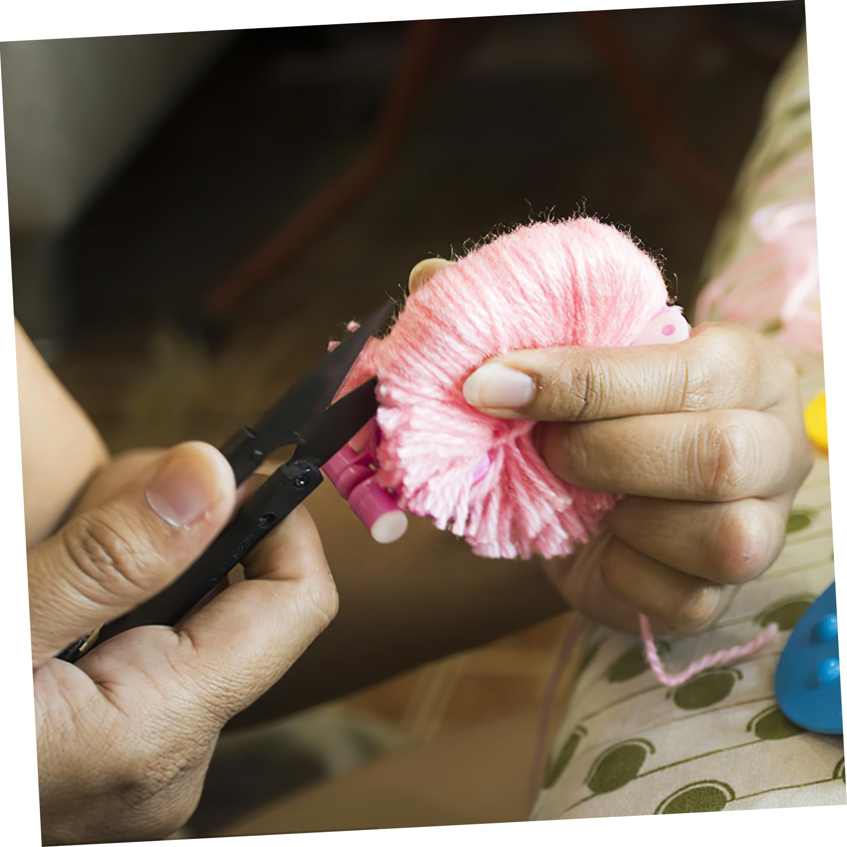 SEWACC Bastellwerkzeug Basteln Ball Stück Ball Maker Flusenwebutensilien Pompon Maker Werkzeug Kleiner Pompon Maker Pompon Maker Für Kinder Webwickler Großer Pompon Maker Flusen Pompon Quasten Aus