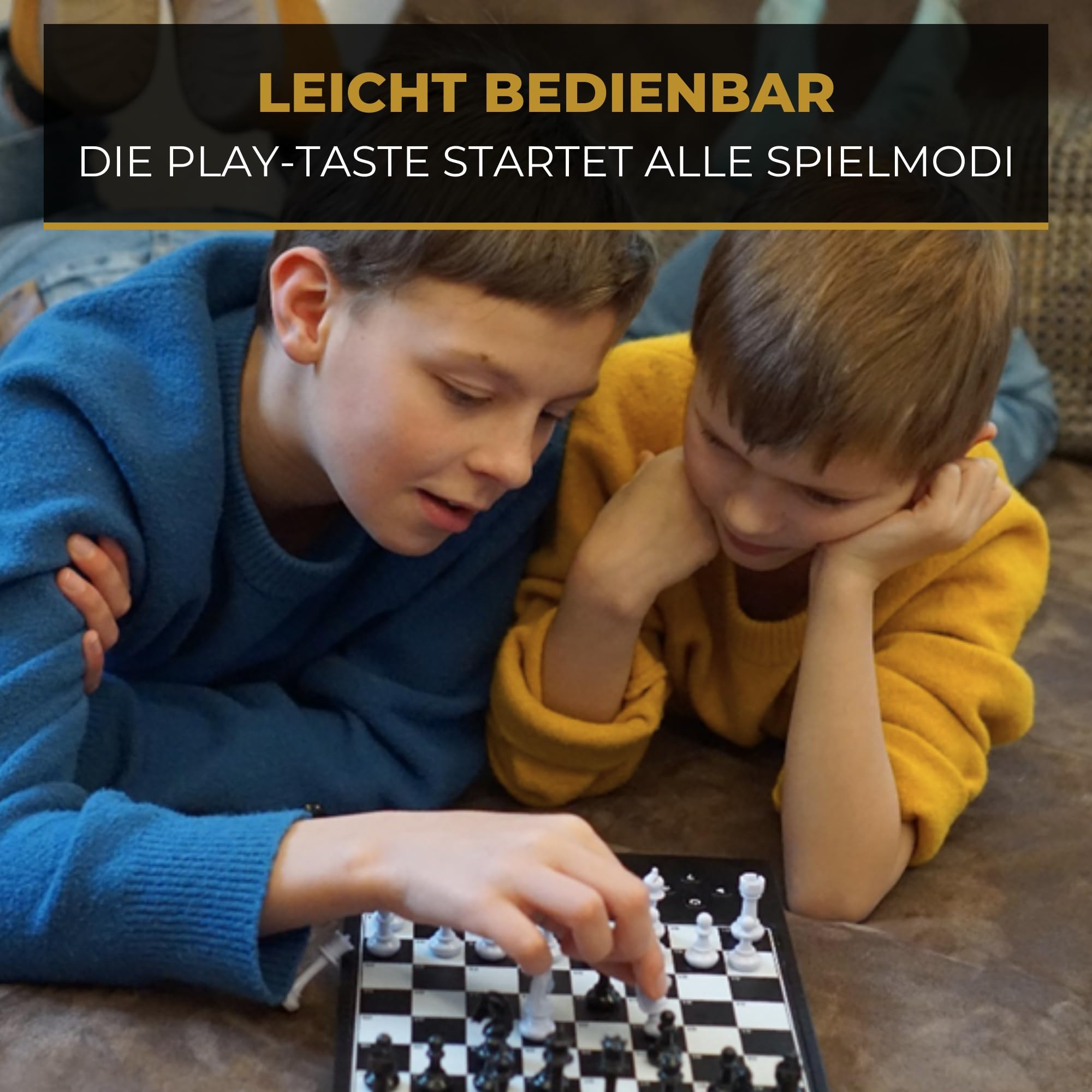 MILLENNIUM ChessGenius PRO M815 – Schachcomputer für Anfänger & Fortgeschrittene, Smarter Schachtrainer mit vielfältigen Übungsoptionen und anpassbaren Schwierigkeitsgraden, großes Spielfeld