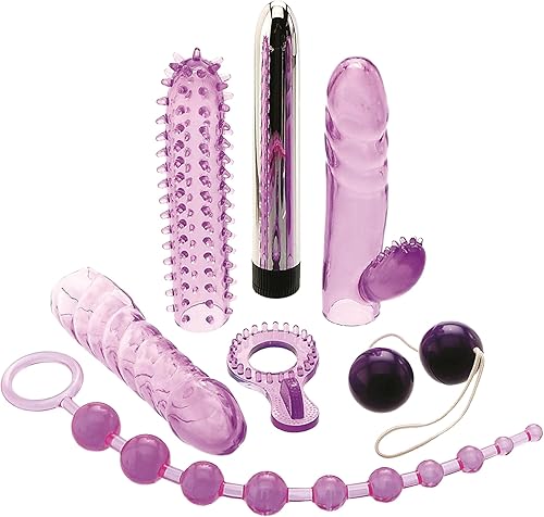 Kit completo para amantes Adam & Eve Signature Toys, púrpura