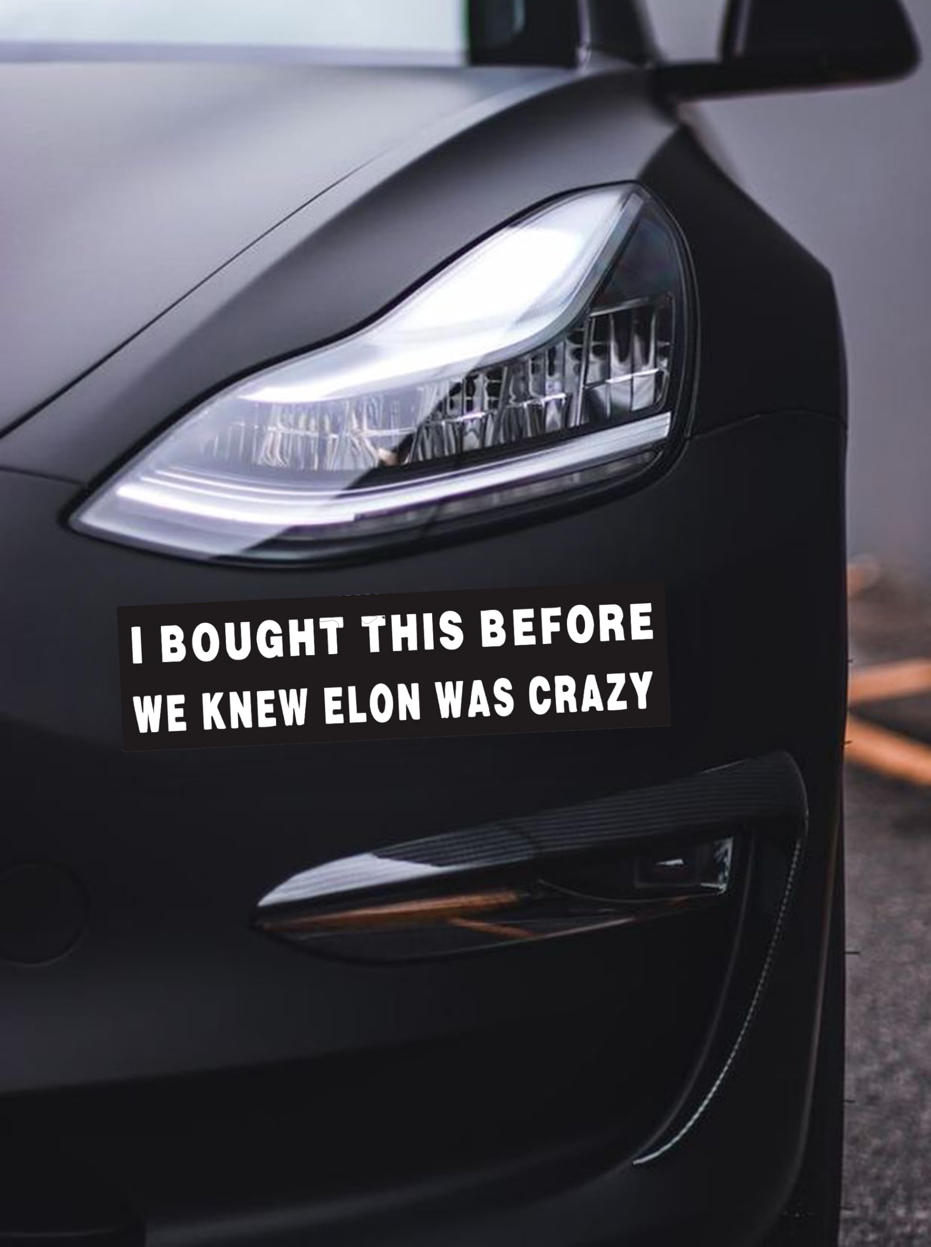 2 Adesivi Anti Elon Per Auto Tesla I Bought This Before We Knew