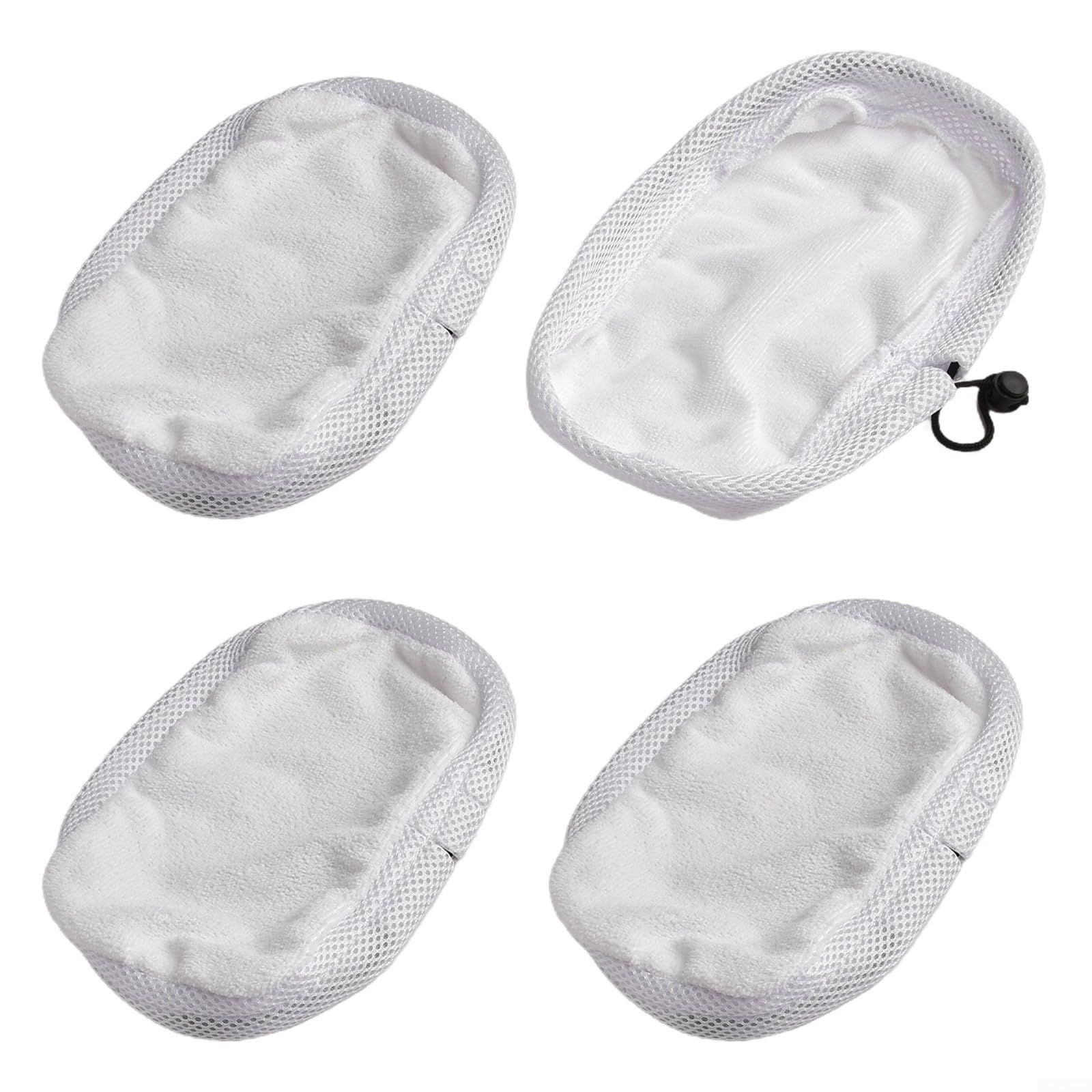 4 Pack Microfiber Mop Pads For Morphy Richards Steam Cleaners - Washable, Reusable Floor Cleaning Covers For Hardwood & Tile