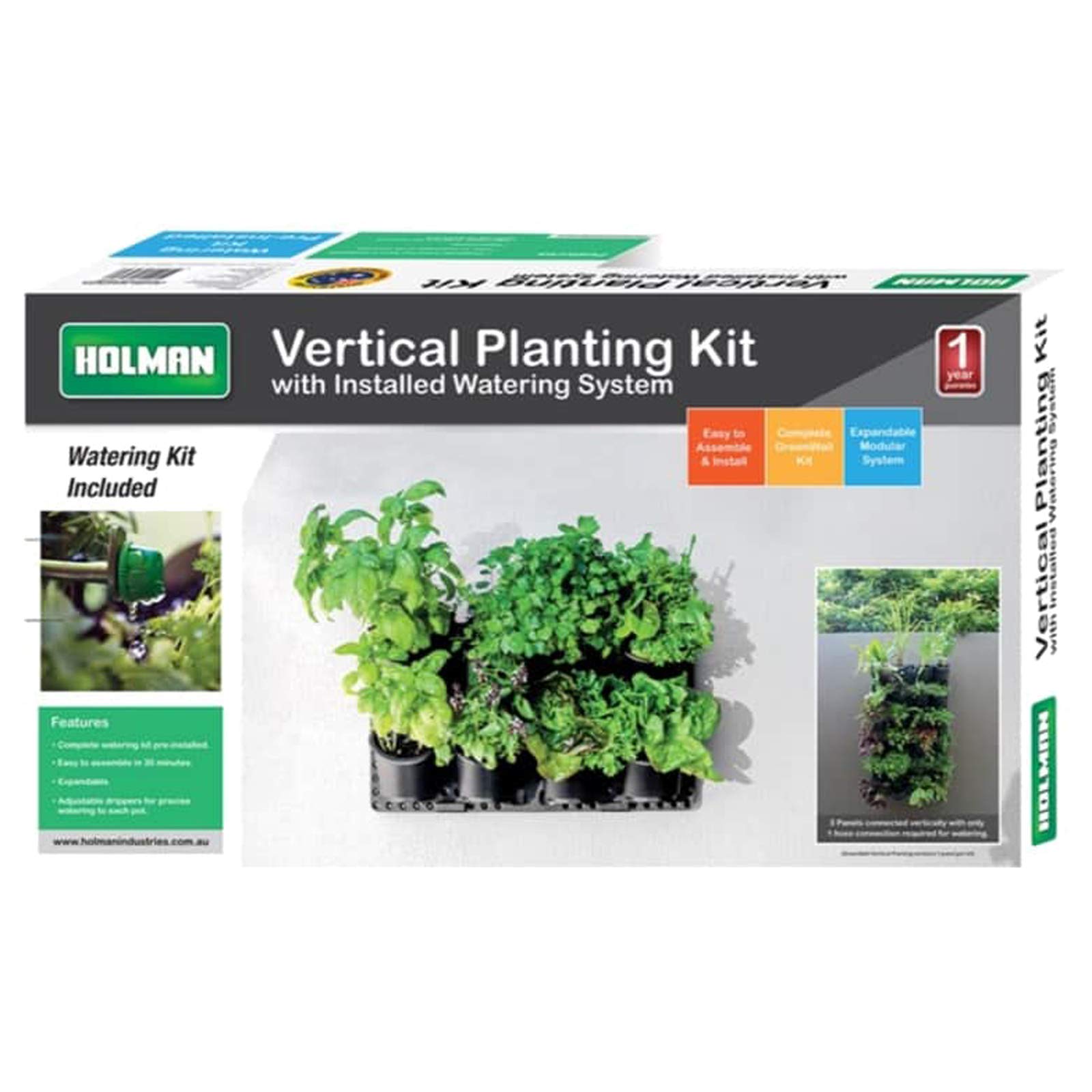 Holman Vertical Planting Kit with Installed Watering System 8 piece