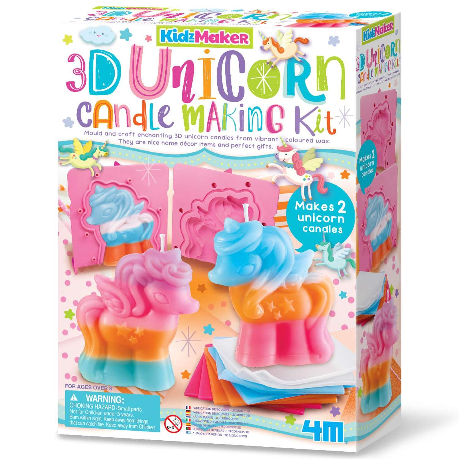 4M Kidzmaker3D Unicorn Candle Making Kit from B&Q