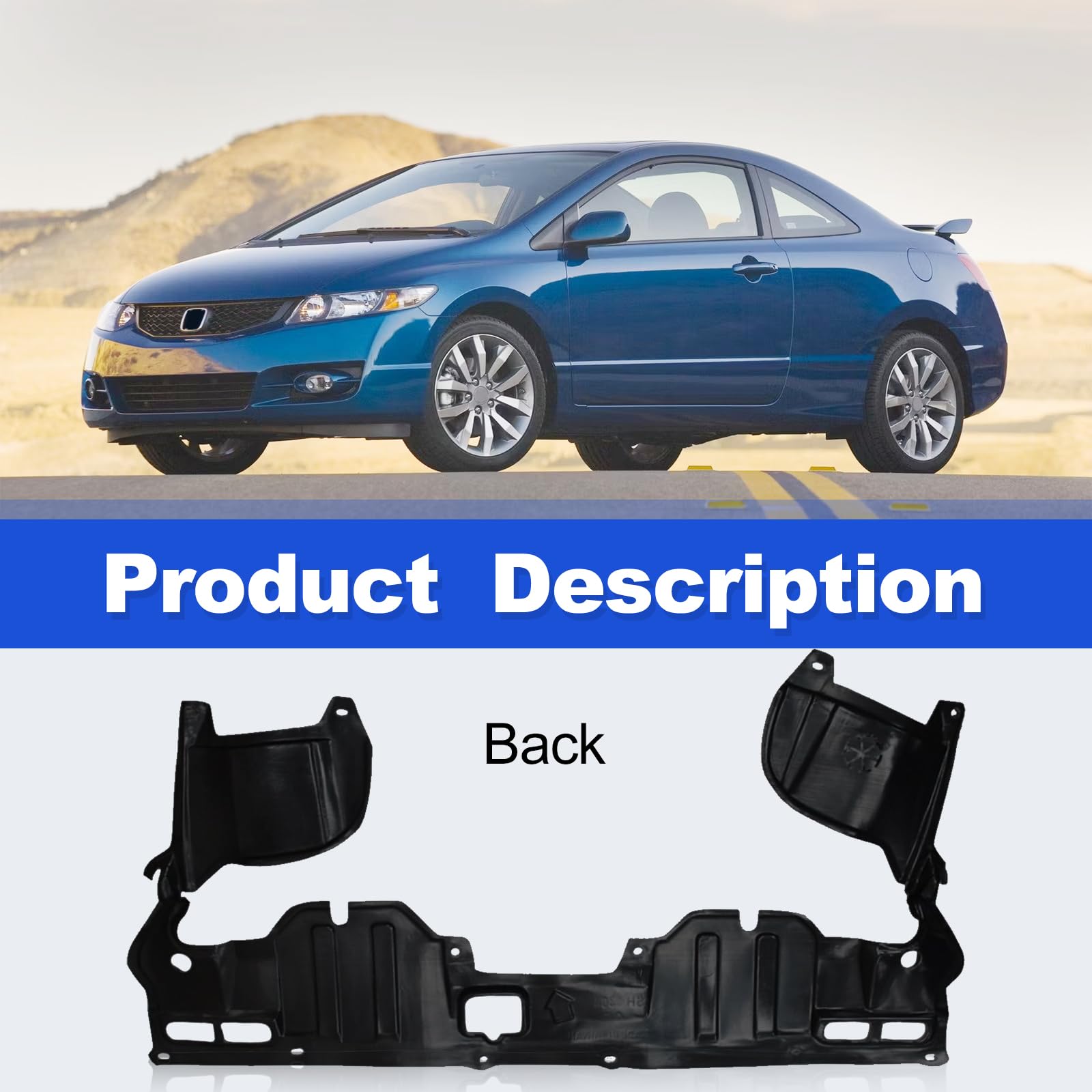 Amazon | CarPartsDepot エンジンスプラッシュシールド 下部アンダー