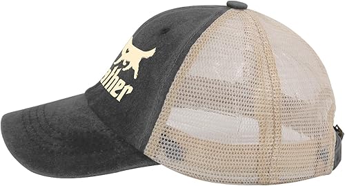 Miniatura 3 de Golden Retriever - Gorro de perro para hombre, diseño de perro y papá, gorra Golden Retriever para hombres, Negro (Allblack)