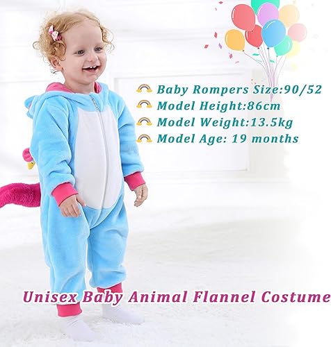 Miniatura 43 de TONWHAR - Mameluco con capucha, fantástico disfraz infantil de varios animales, como tigre o dinosaurio Multi