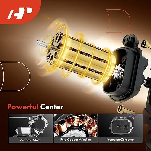 Miniatura 4 de A-Premium Elevalunas eléctrico con motor compatible con Ford F-150 2004-2014 Pickup de cabina extendida solo para el lado del pasajero trasero