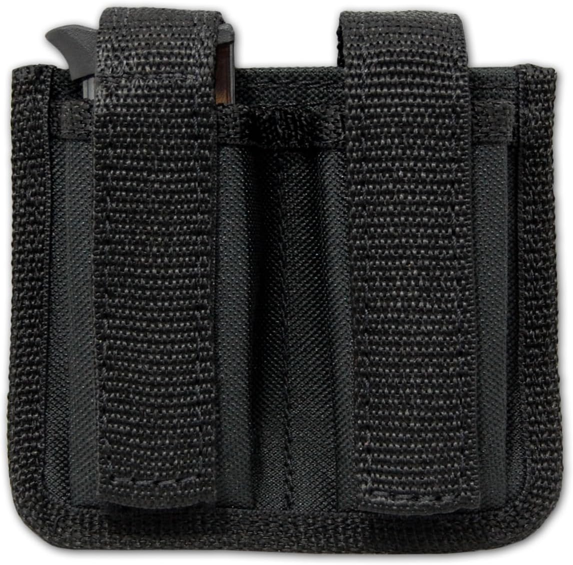 Barsony New Double Magazine Pouch for Small .380, Ultra-Compact 9mm 40 45