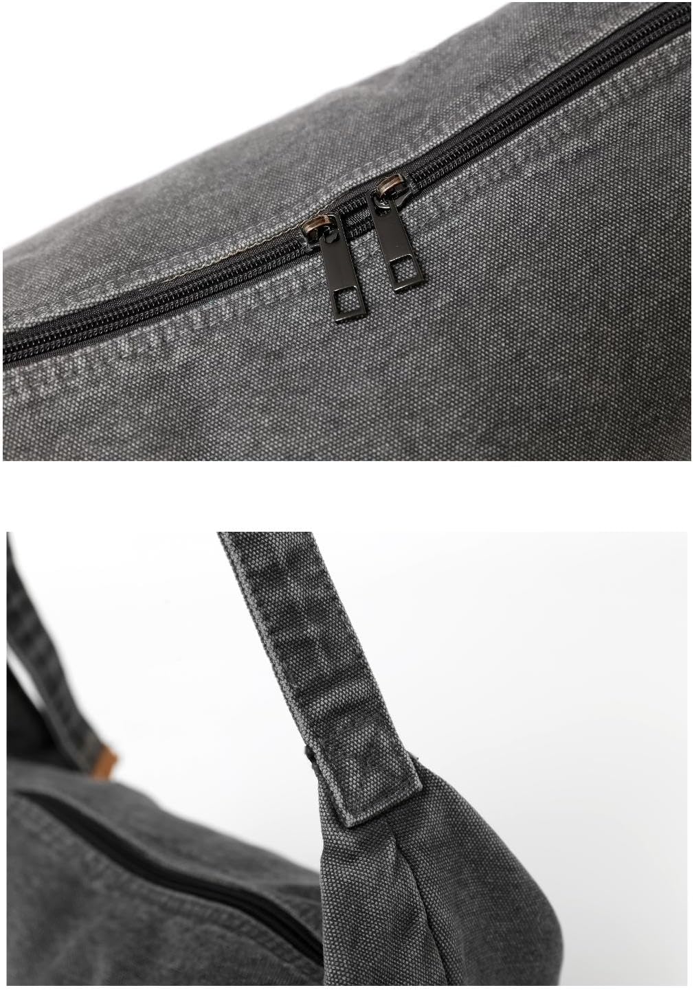 Jeelow Small Washed Canvas Crescent Crossbody Sling Bag – Lightweight Shoulder Purse for Women, Daily Errands and Travel