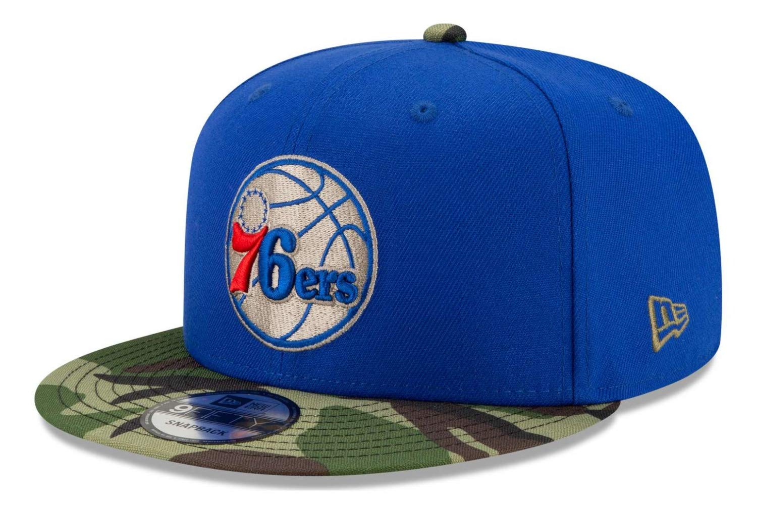 New Era - NBA Philadelphia 76ers All Star Game Camo 9Fifty Snapback Cap - Blu