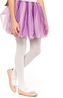 Ballet Tights Girls School Tights For Kids Girls Strong Footed Soft Girls Ballet Tights School Uniform Dancing Sport 50 DEN With Microfibre 3-12 Years