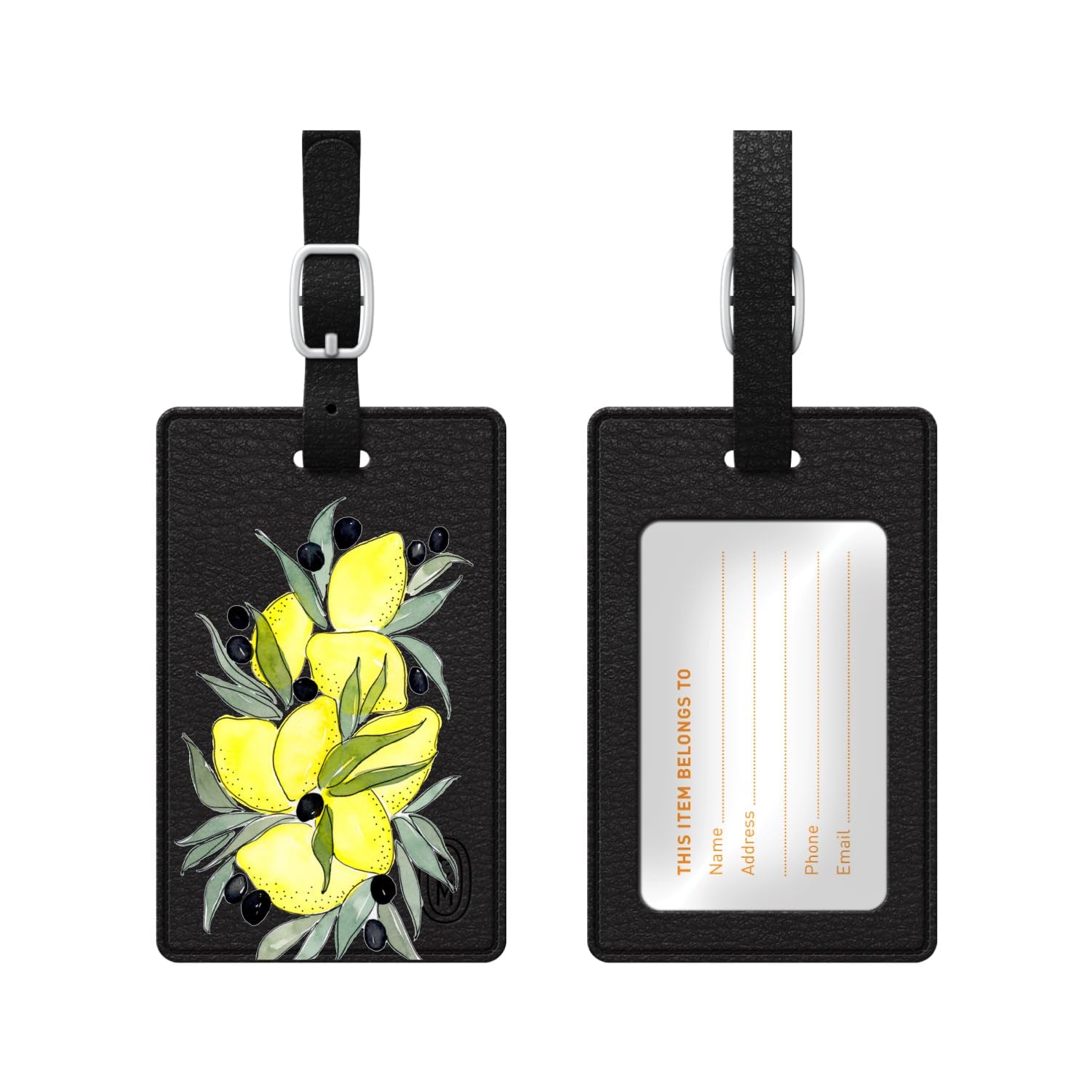 Luggage Tag, Lemons & Olives Lemons & Olives