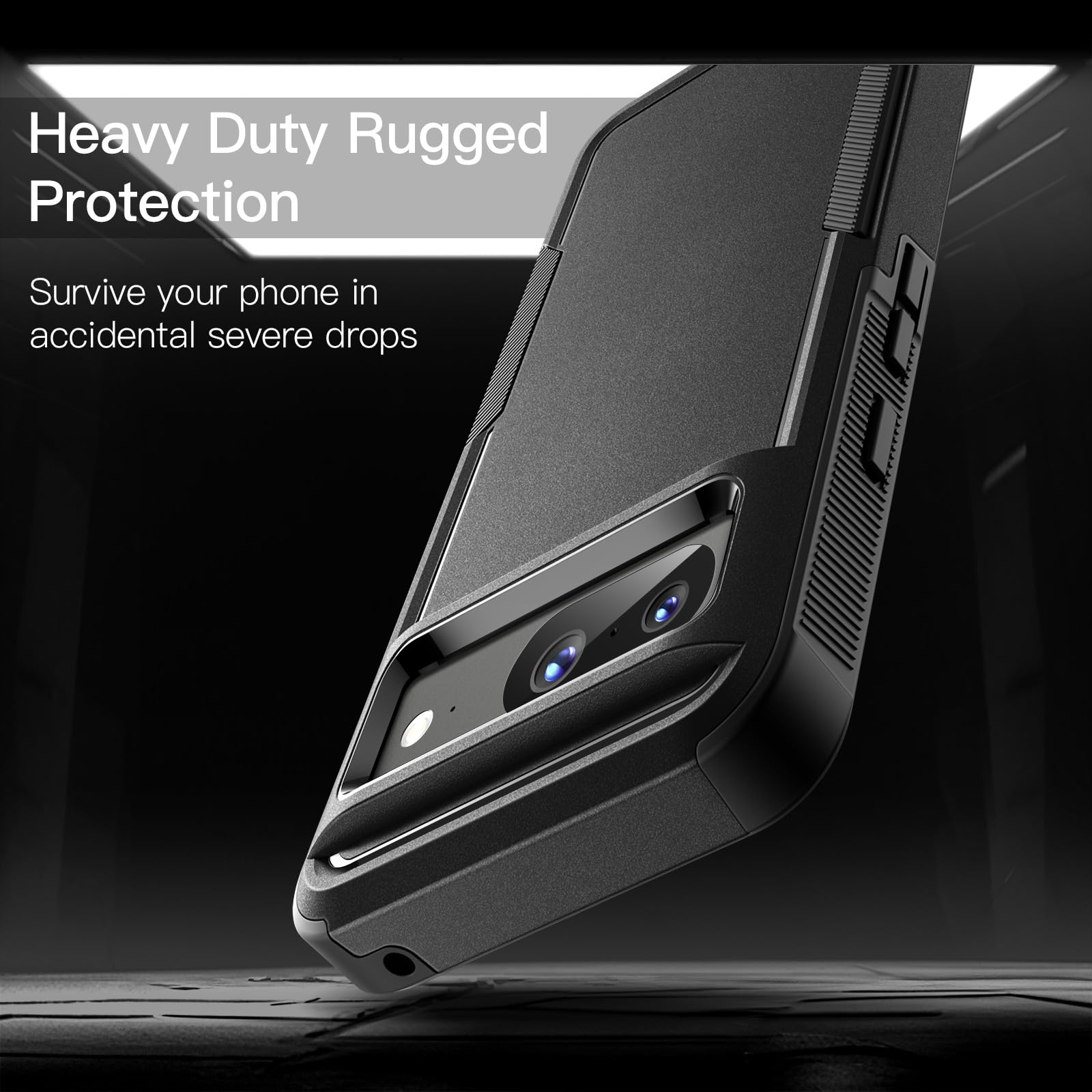 Amazon.com: JETech Rugged Case for Google Pixel 8, Obsidian | Dual