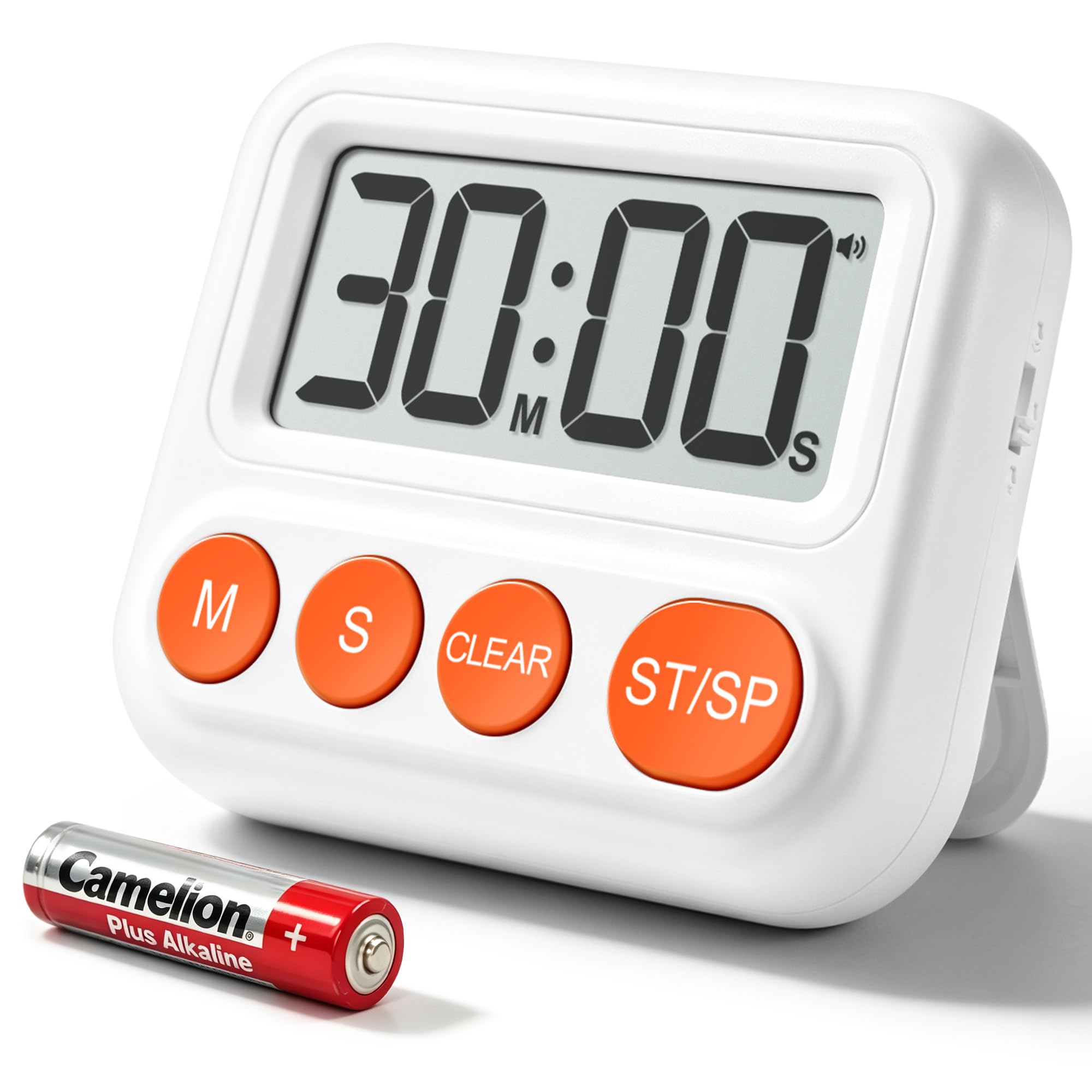 Digital Timer for Kids, Large LCD Countdown Timer, 99 Min Cooking & Study