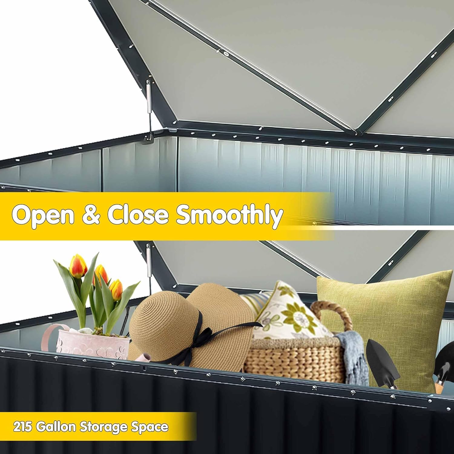 200 Gallon Steel Deck Box 200 Gallon Deck Box, Large Steel Box