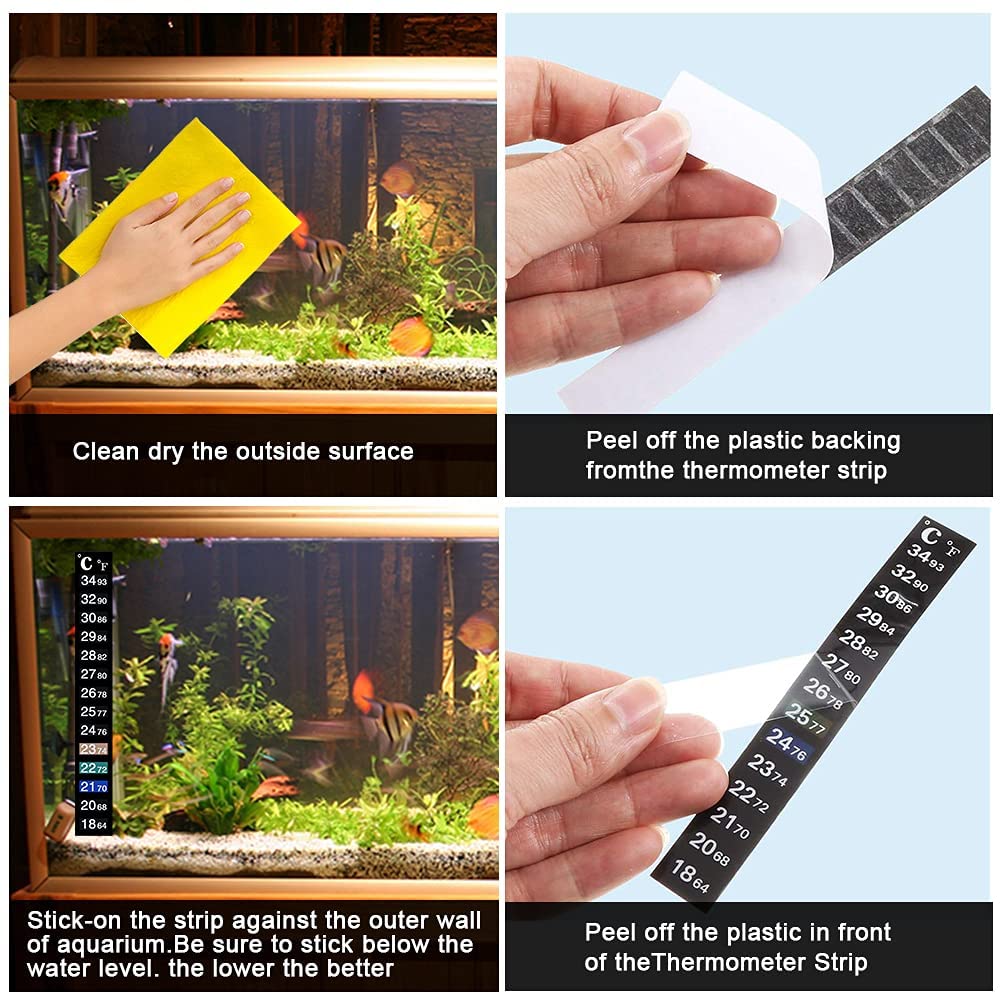 PetzLifeworld Aquarium Fish Tank Sticker Thermometer (Pack of 1) 3