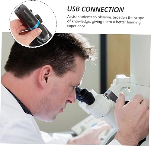 Vista 8 de SOLUSTRE Electron Microscope Kids Portable Microscope Child Microscope Microscopio Digital Biological Experiment Tool Kids Monocular Microscope