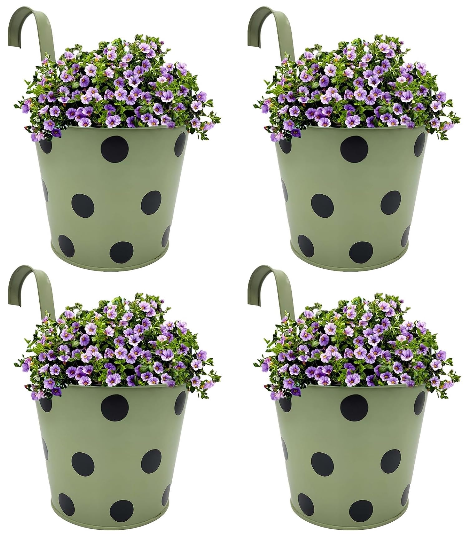 See full amazon price history chart for GARDEN KING 15 cm Railing Planter for Indoor and Outdoor, Polka Dot Metal Planters with Drainage hole, Round Railing/Hanging for Balcony and Home Gardening (Grey, Set of 4 Pcs) GARDEN KING 15 cm Railing Planter for Indoor and Outdoor, Polka Dot Metal Planters with Drainage hole, Round Railing/Hanging for Balcony and Home Gardening (Grey, Set of 4 Pcs) (B0CWLJHKHF) Amazon Price History, Amazon Price Tracker
