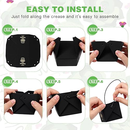 Miniatura 4 de Qilery 120 envolturas de agradecimiento para suculentas de 2 pulgadas, bolsas de papel kraft para plantas, bolsas de regalo para bodas, baby shower,