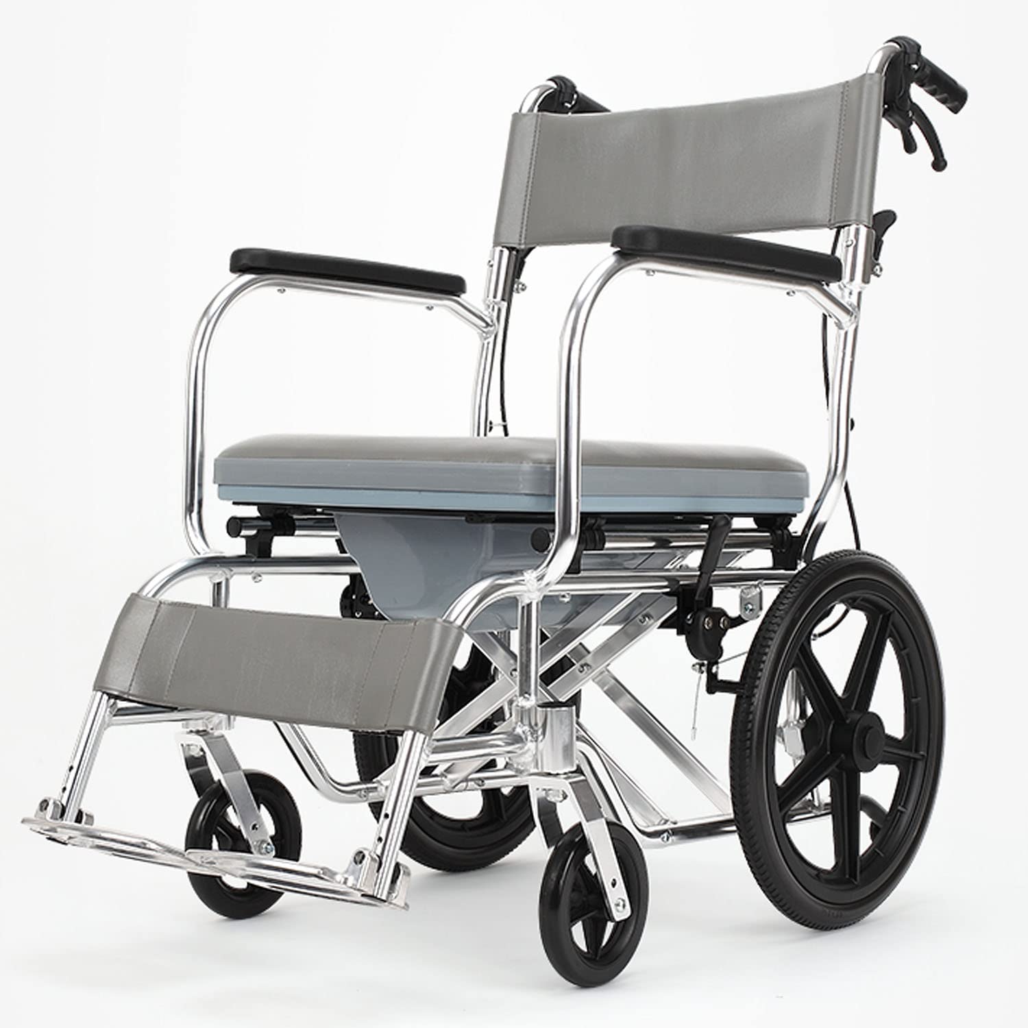 Buy QAQA Shower Wheelchair Over Toilet with Commode, Bedside Commodes