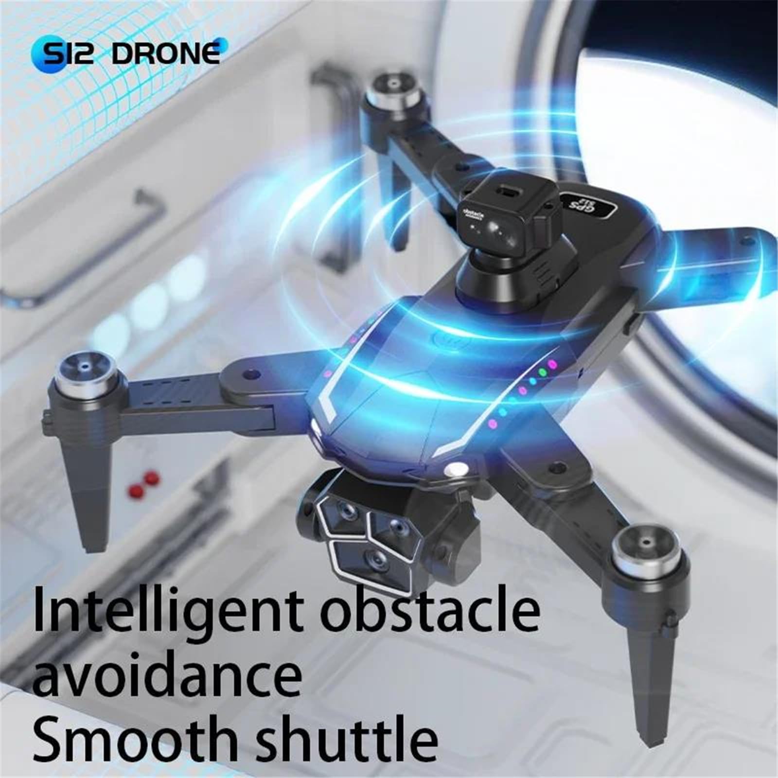 Dron s12 6k profesjonalny dron z kamerą hd gps 5g wifi silnik bezszczotkowy optyczny przepływ zawisający składany quadrocopter,Triple battery