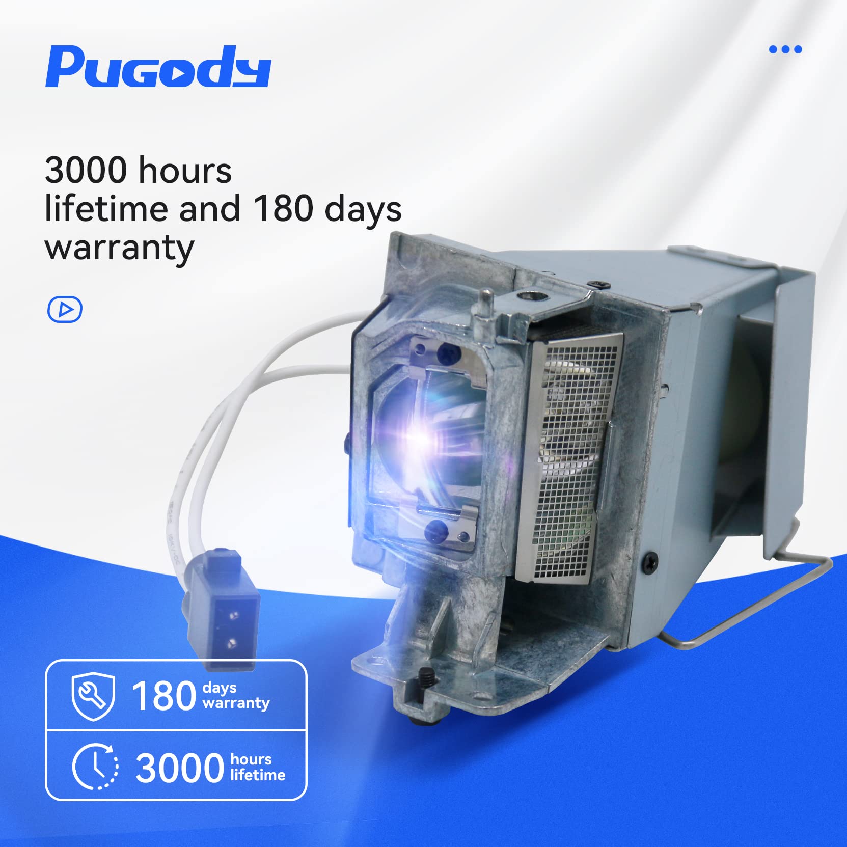 Pugody BL-FU195A FU195B FU195C NP40LP Projector Lamp Bulb Replacement for NEC VE303XG OPTOMA HD142X HD27 DW441 H115 S341 TW342 W340W345 W355 X341 X345 X355 DS421 DS431 EH331 H114 H183X S321 W330 W331