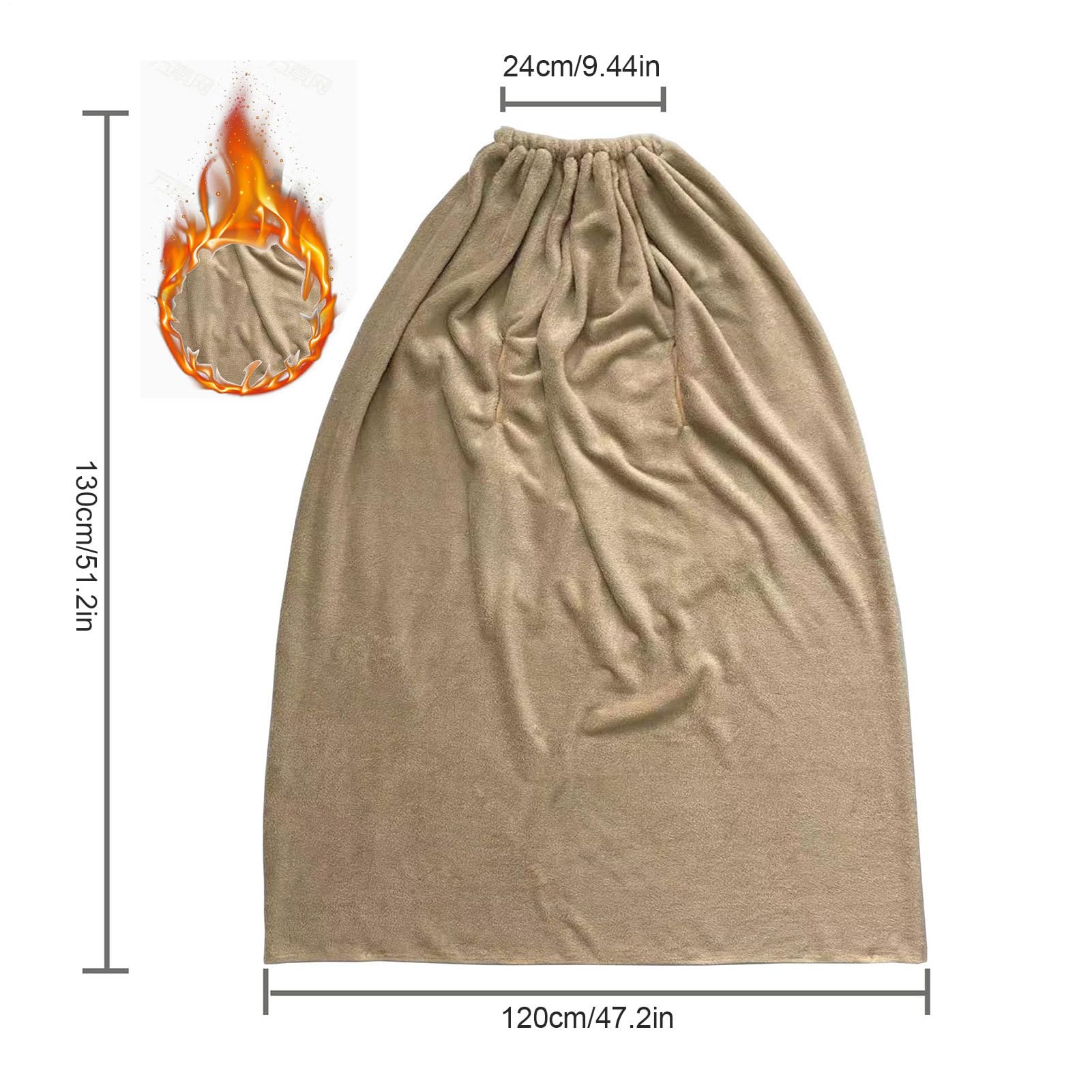 Jingling - Vestido de spa | Manta de vapor completa para el cuerpo, capa de vapor suave para spa ducha sauna relajación diaria y cuidado